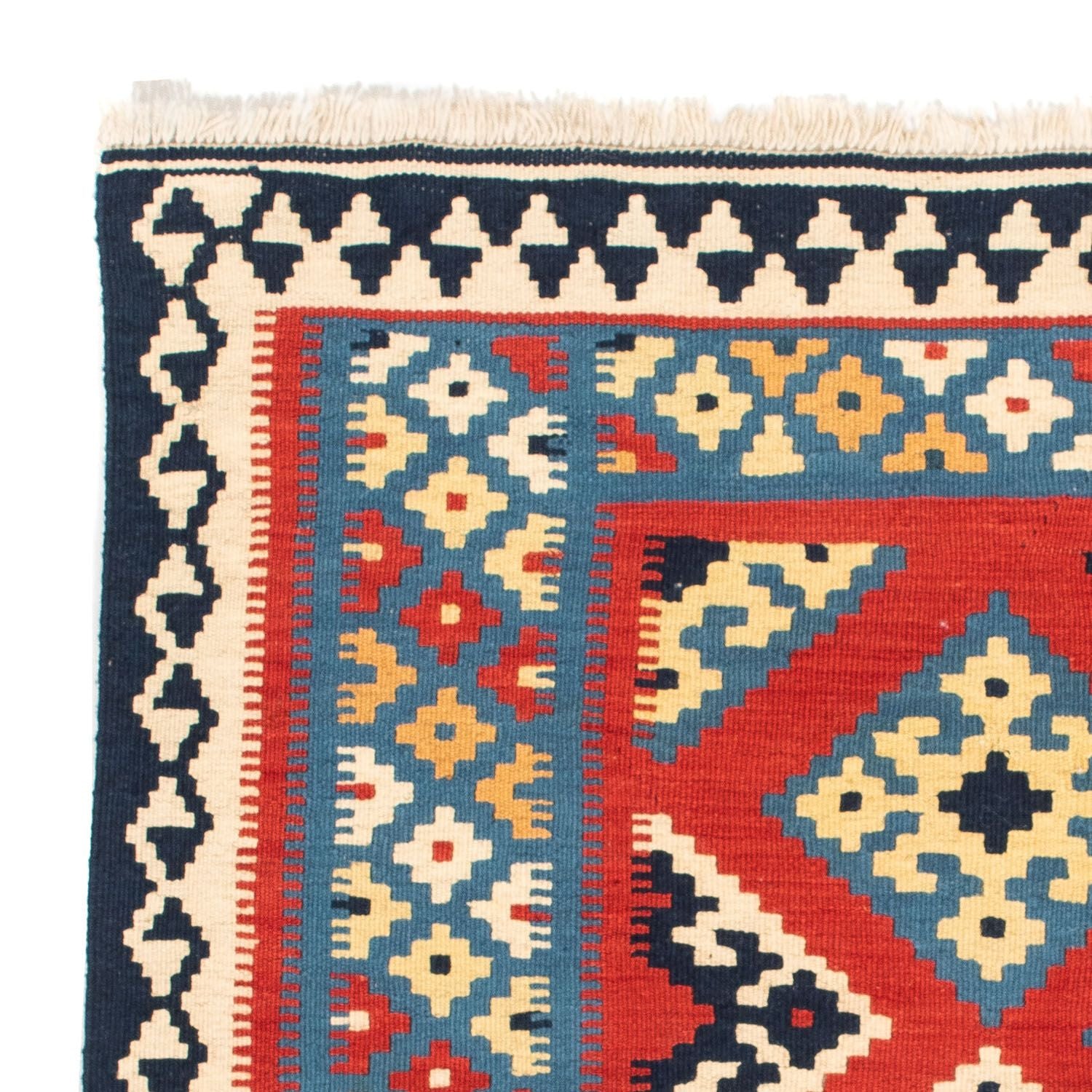 Kelim Teppich - Oriental 105 x 105 cm - rot