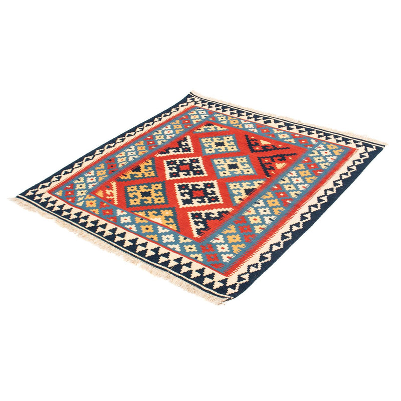 Kelim Teppich - Oriental 105 x 105 cm - rot