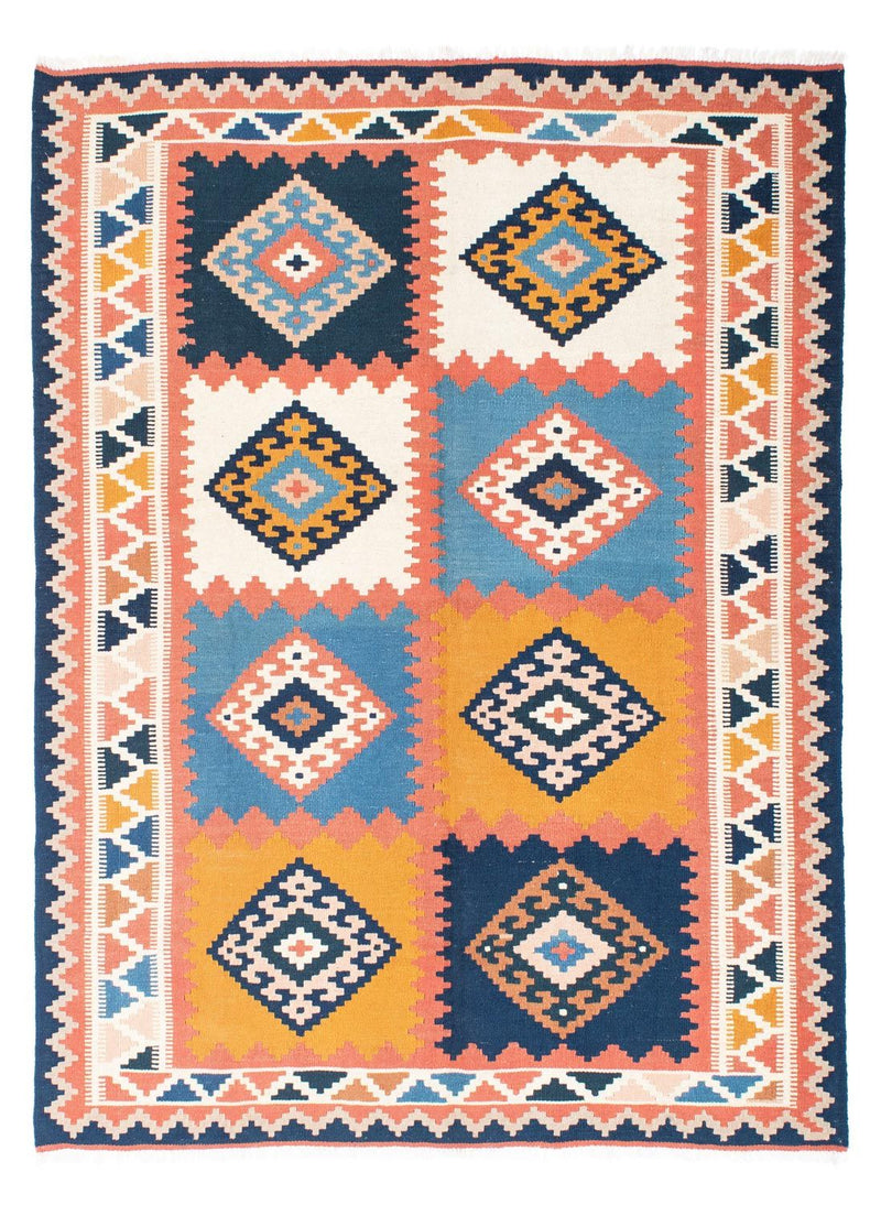 Kelim Teppich - Oriental 200 x 159 cm - blau