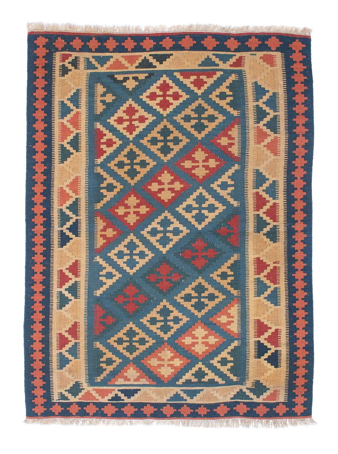 Kelim Teppich - Oriental 168 x 118 cm - blau