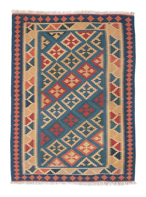 Kelim Teppich - Oriental 168 x 118 cm - blau