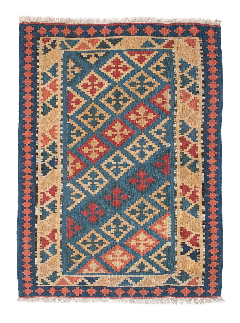 Kelim Teppich - Oriental 168 x 118 cm - blau