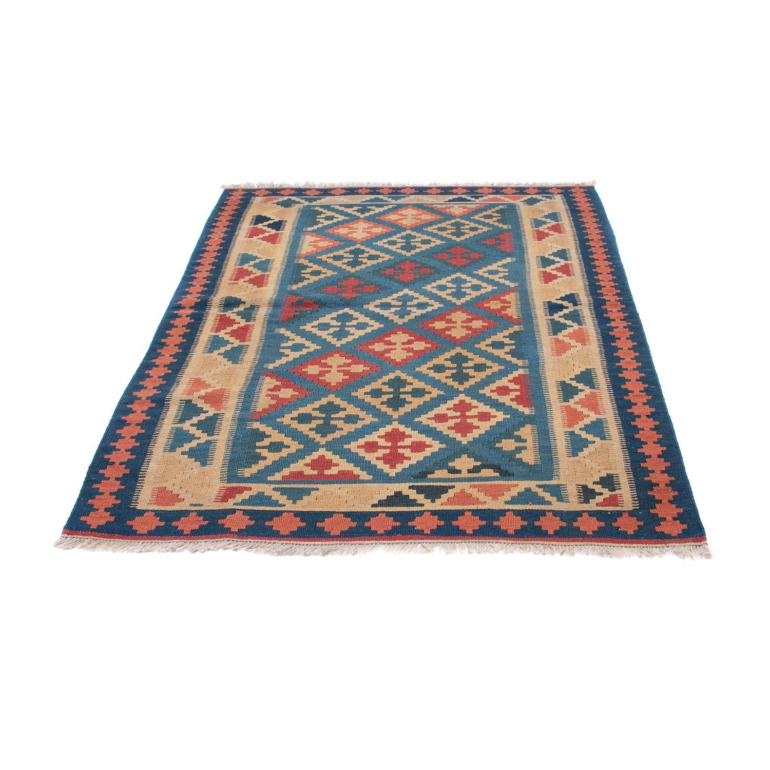 Kelim Teppich - Oriental 168 x 118 cm - blau