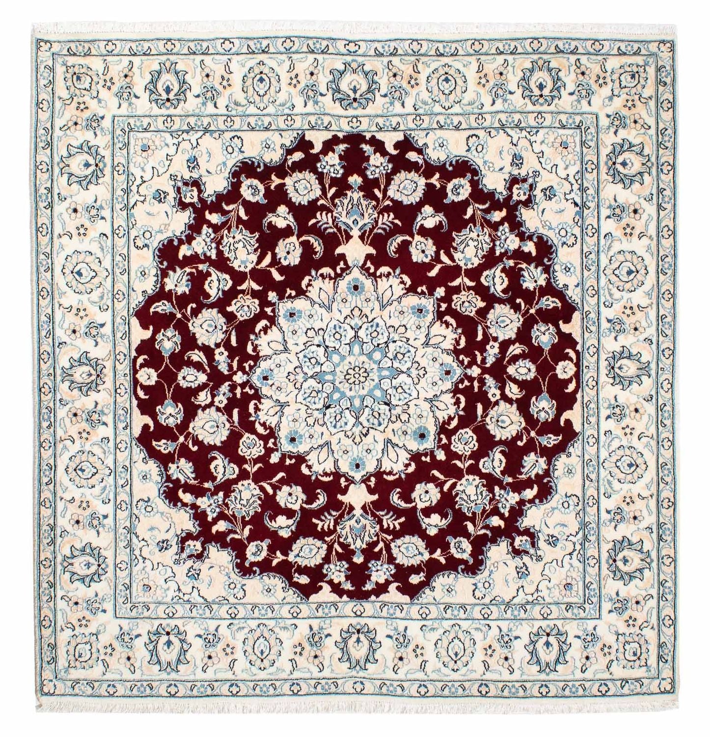 Perserteppich - Nain - Royal 154 x 143 cm Quadratischer Teppich