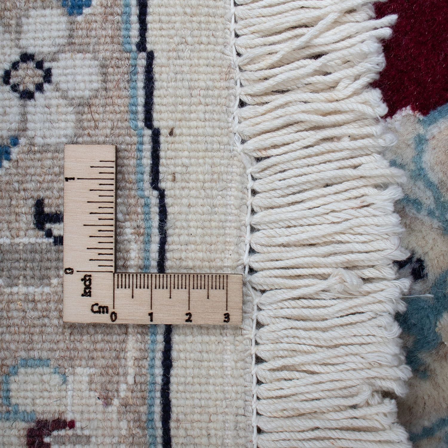 Perserteppich - Nain 240 x 240 cm - dunkelrot