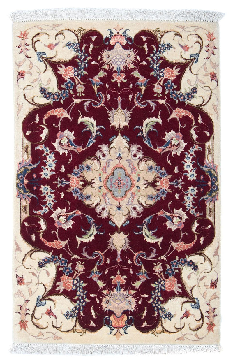 Perserteppich - Täbriz - Royal 90 x 60 cm - dunkelrot
