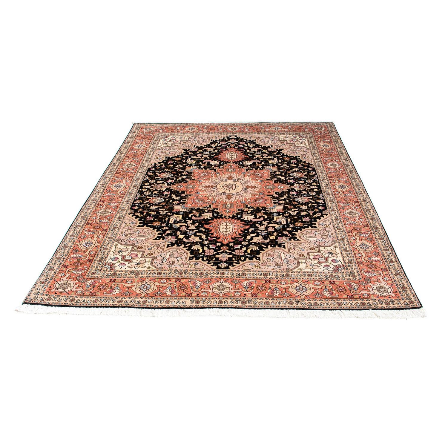 Perserteppich - Täbriz - Royal 196 x 152 cm - dunkelblau