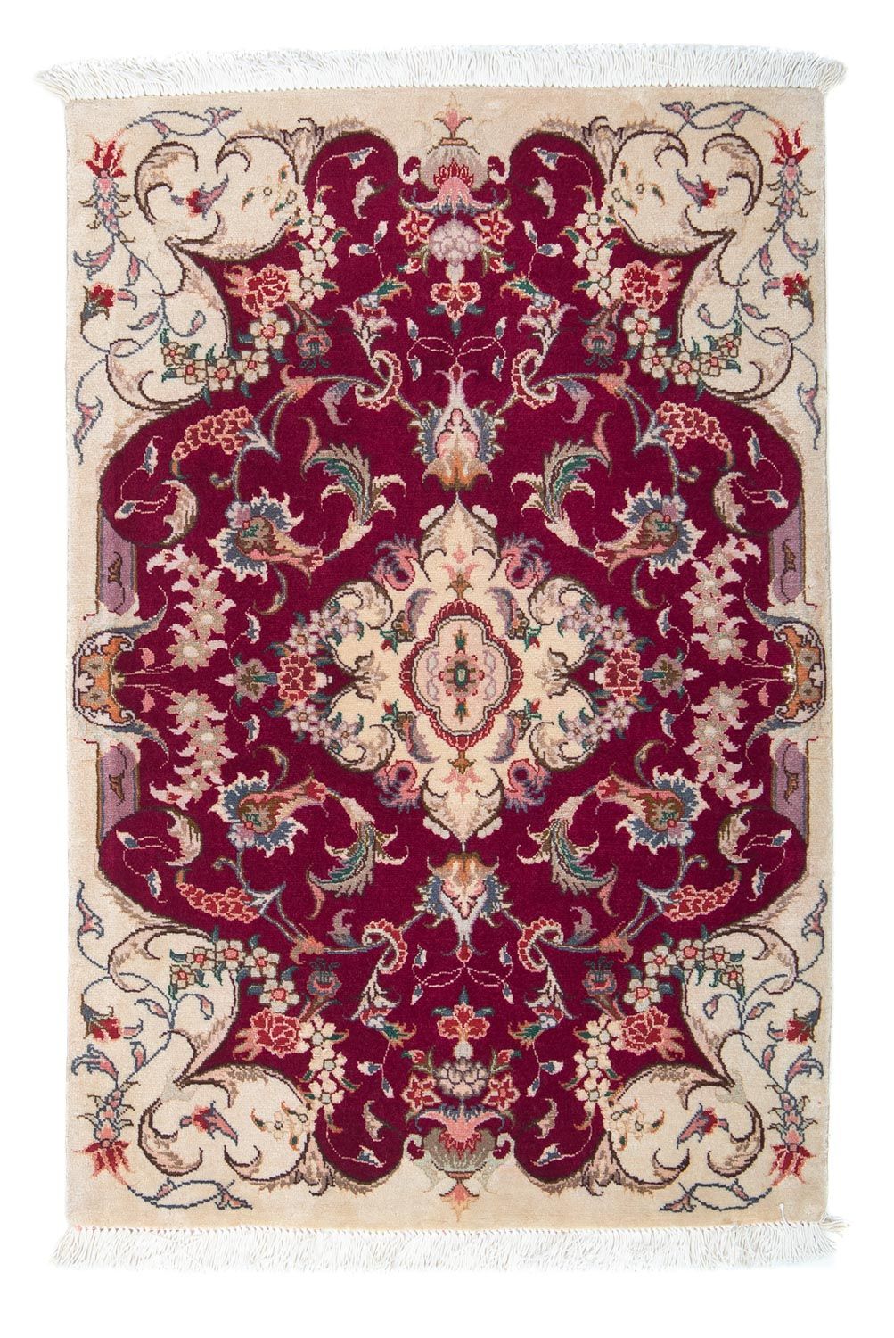 Perserteppich - Täbriz - Royal 90 x 60 cm - dunkelrot