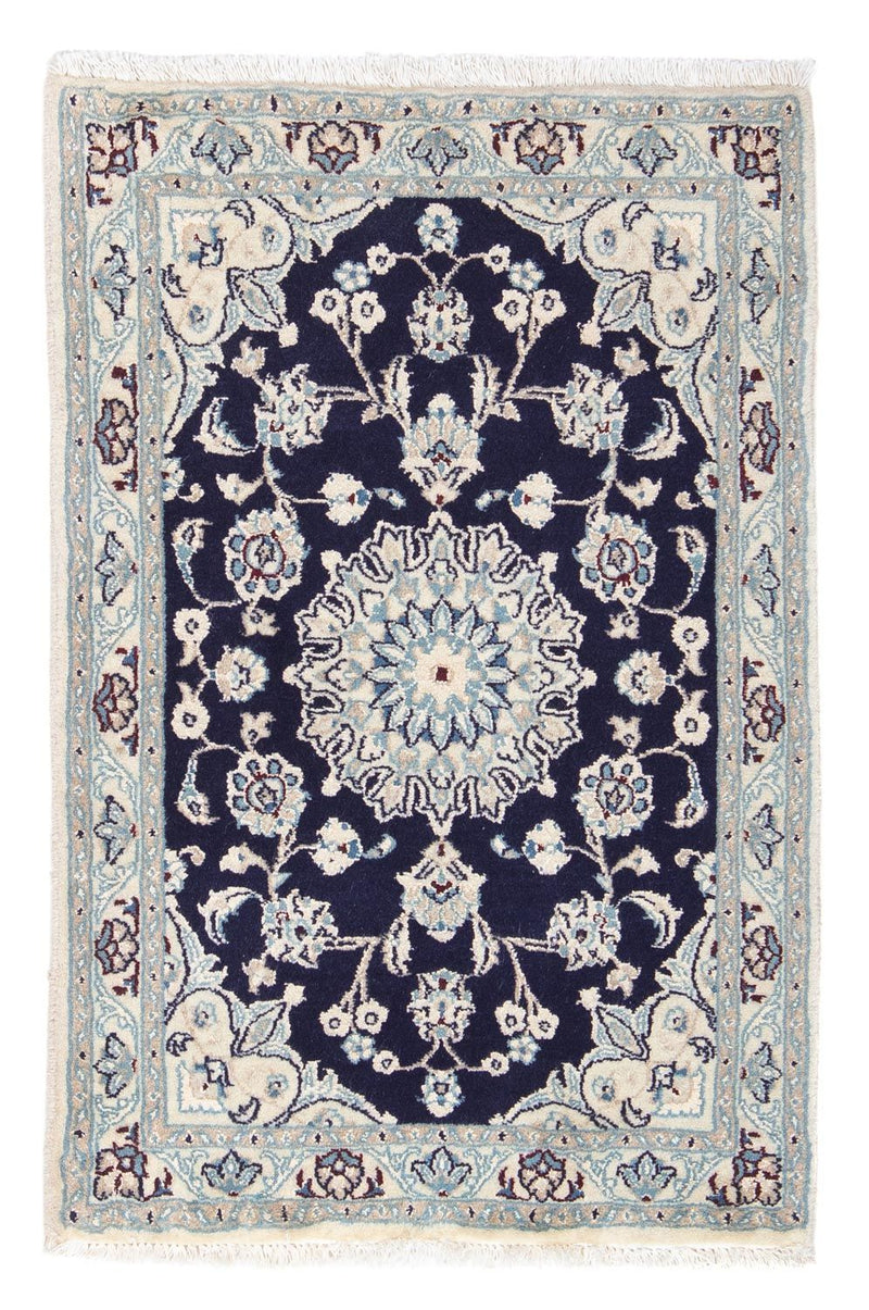 Perserteppich - Nain 85 x 55 cm - dunkelblau