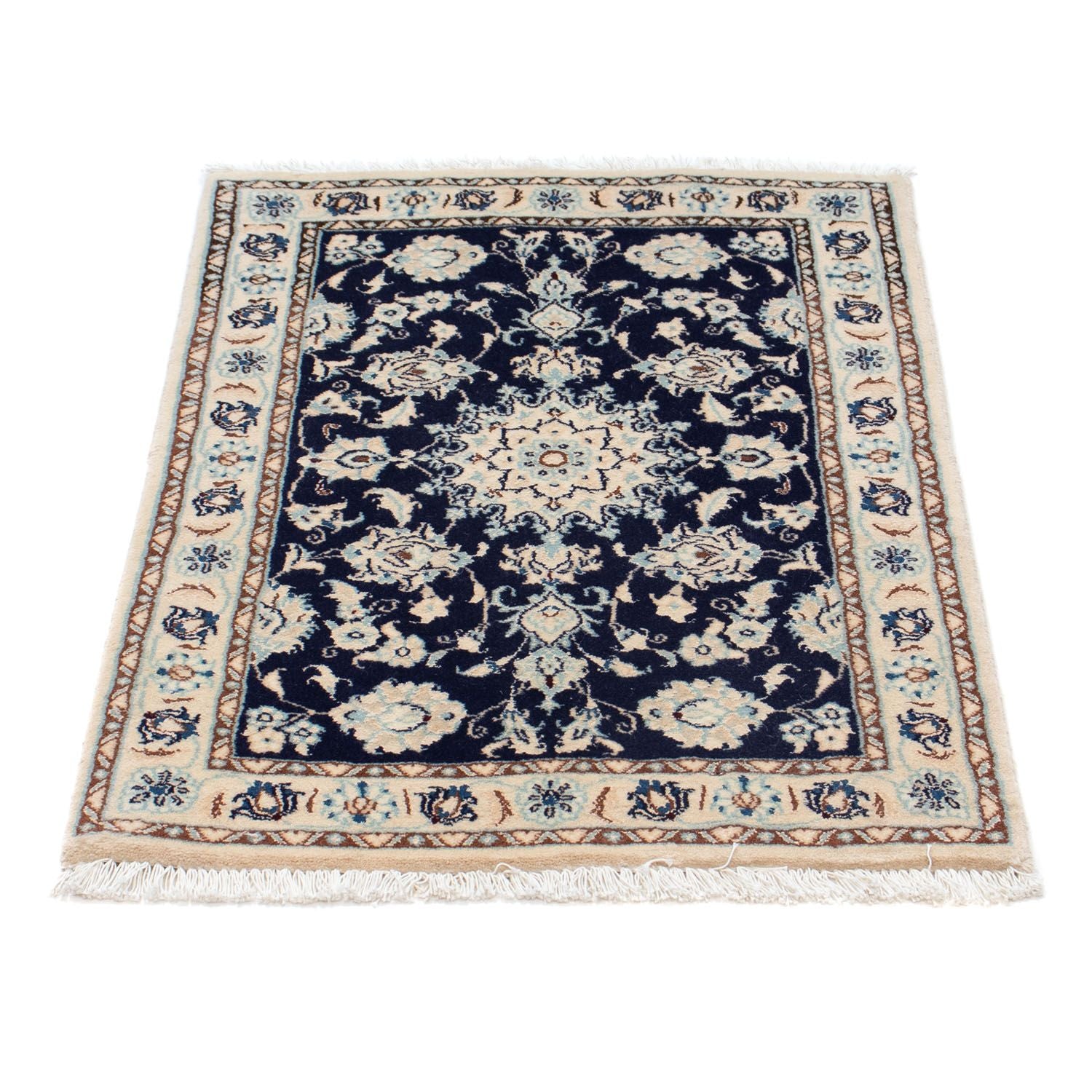 Perserteppich - Nain - Royal 85 x 55 cm - dunkelblau