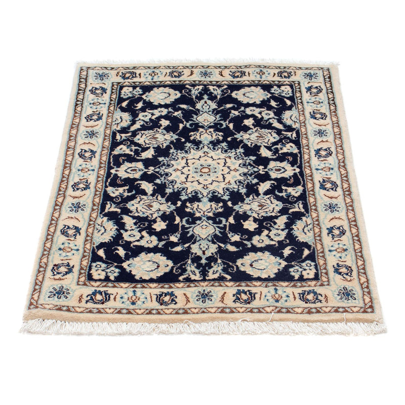 Perserteppich - Nain - Royal 85 x 55 cm - dunkelblau