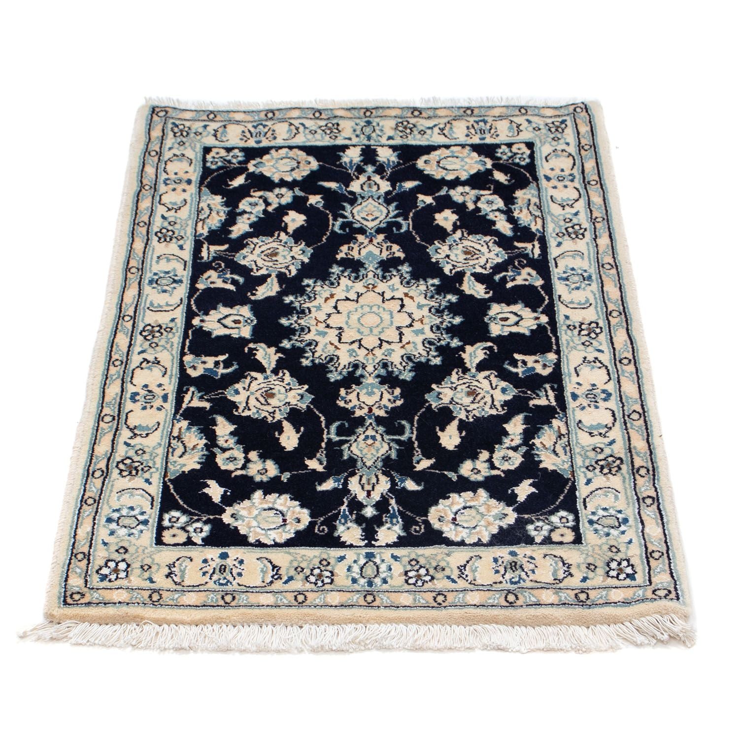 Perserteppich - Nain 85 x 55 cm - dunkelblau