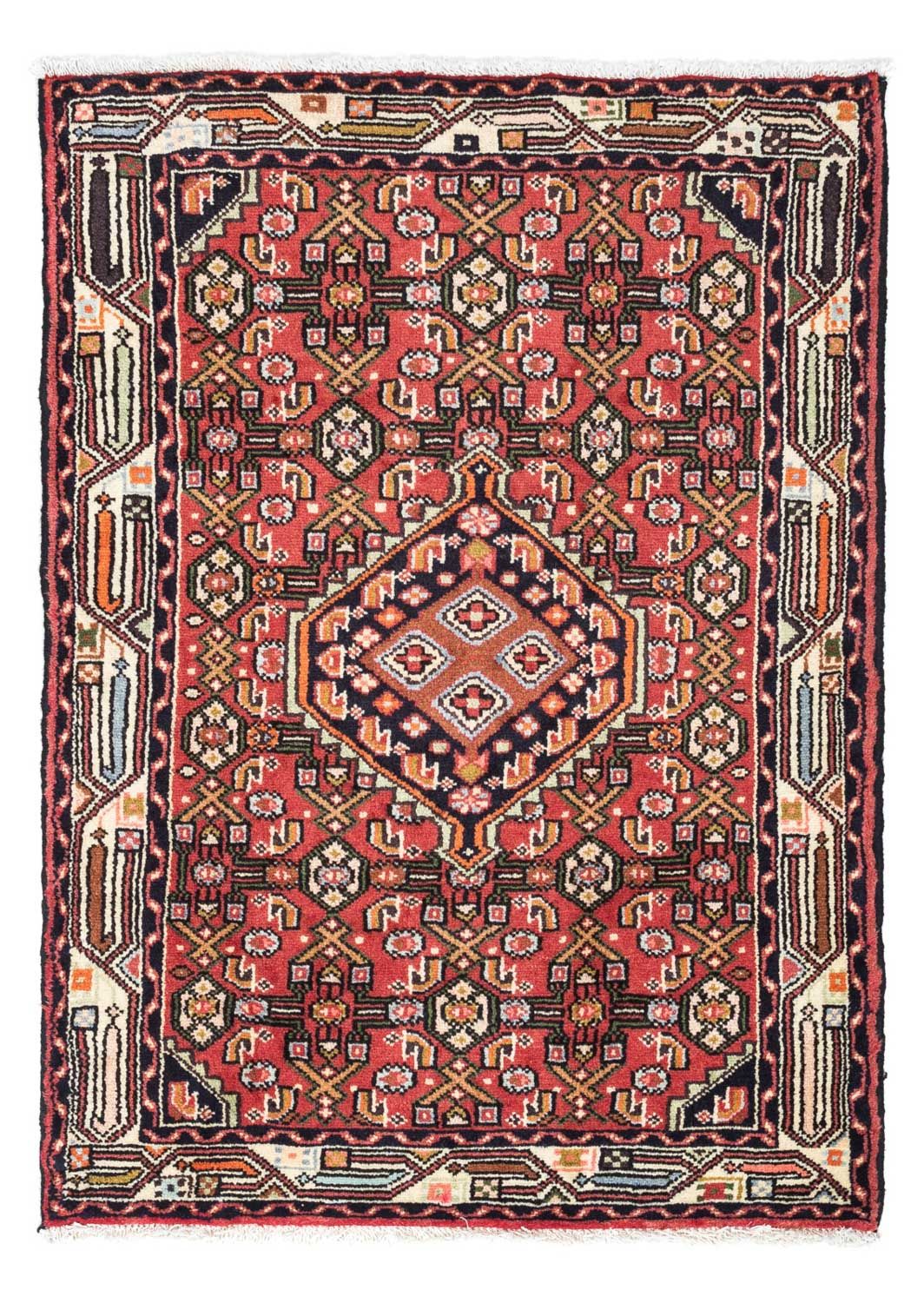 Perserteppich - Nomadic 125 x 80 cm - hellrot