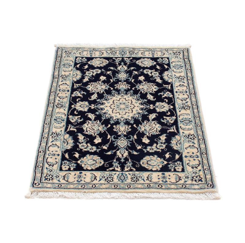 Perserteppich - Nain - Royal 90 x 60 cm - dunkelblau
