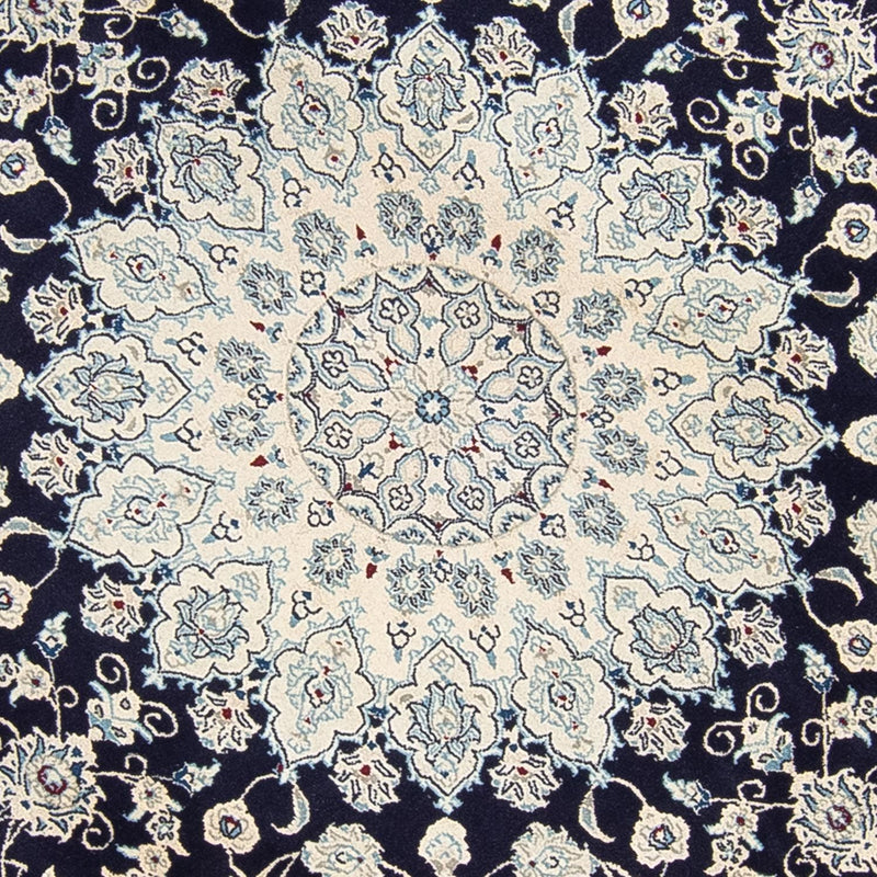Perserteppich - Nain 300 x 300 cm - dunkelblau