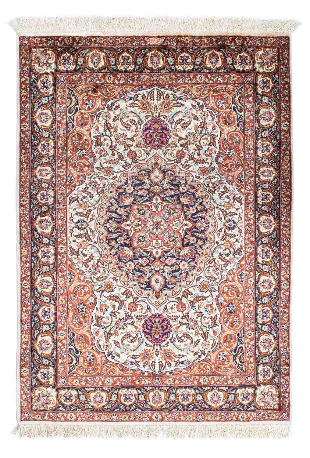 Perserteppich - Ghom 148 x 102 cm - beige