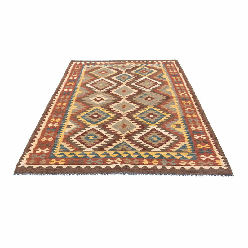 Kelim Teppich - Oriental 210 x 150 cm - hellbraun
