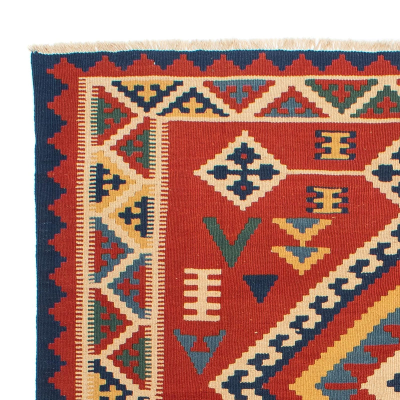 Kelim Teppich - Oriental 217 x 160 cm - dunkelrot