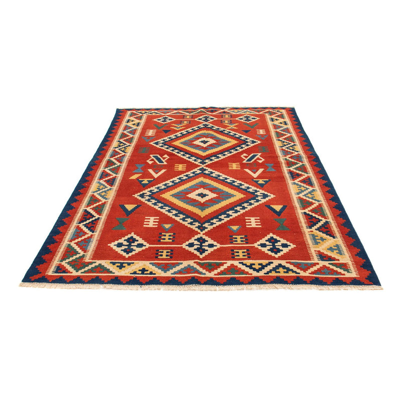 Kelim Teppich - Oriental 217 x 160 cm - dunkelrot