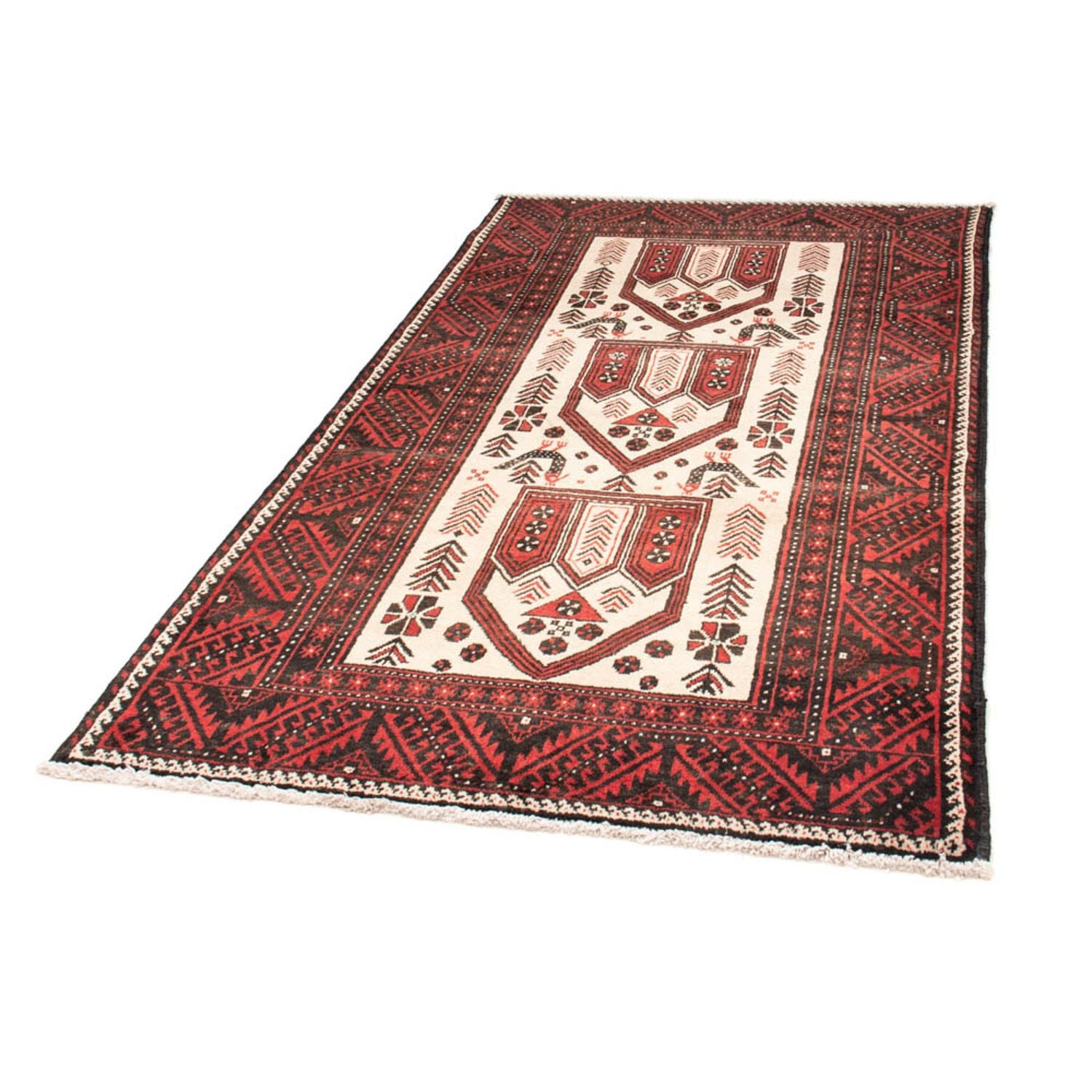 Belutsch Teppich 199 x 115 cm - rot