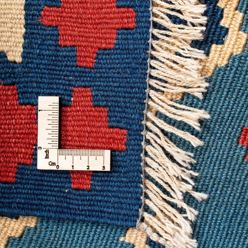 Kelim Teppich - Oriental 193 x 152 cm - blau