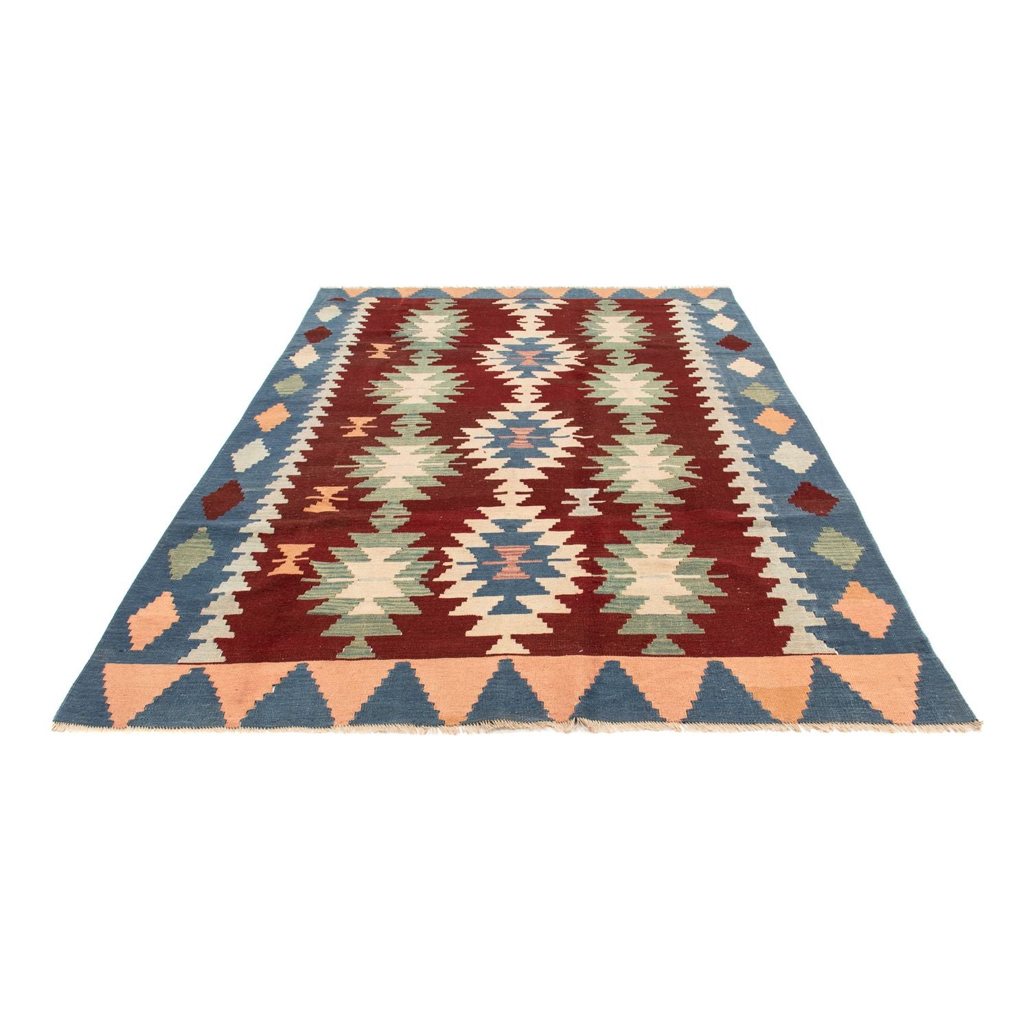 Kelim Teppich - Oriental 265 x 190 cm - dunkelrot