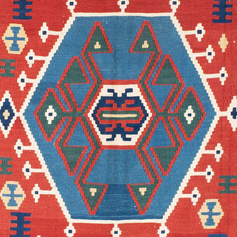 Kelim Teppich - Oriental 208 x 160 cm - rot