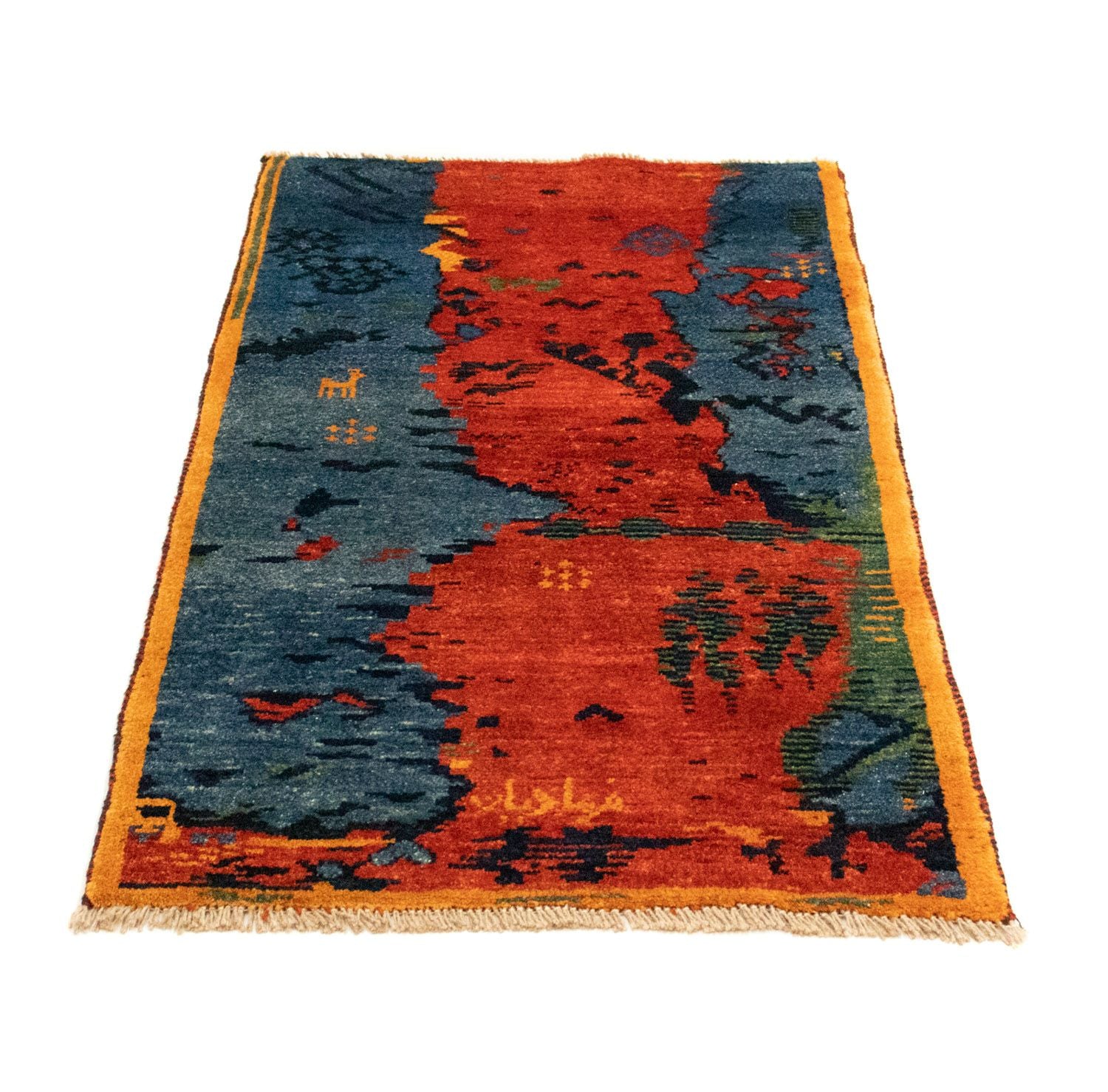 Gabbeh Teppich - Perser 126 x 69 cm - rot