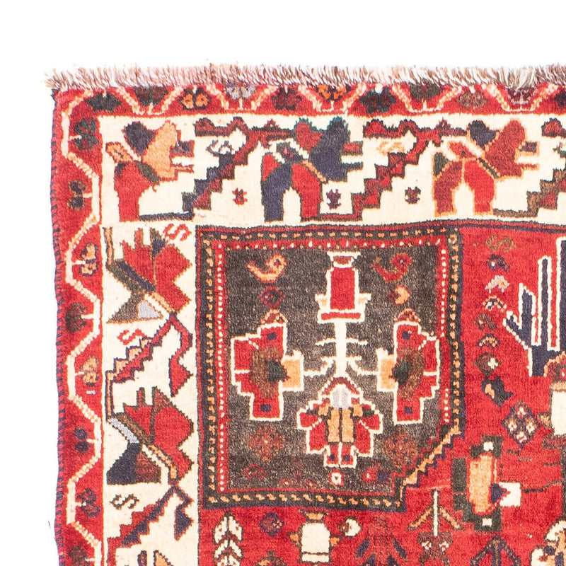 Perserteppich - Nomadic 160 x 110 cm - dunkelrot