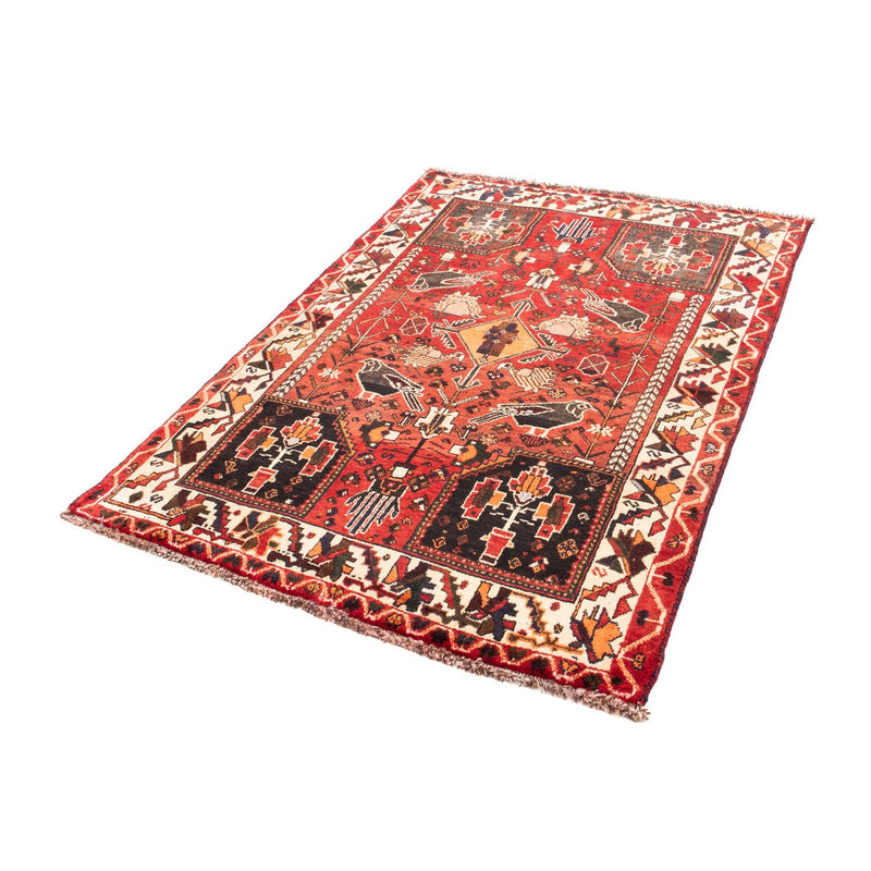 Perserteppich - Nomadic 160 x 110 cm - dunkelrot