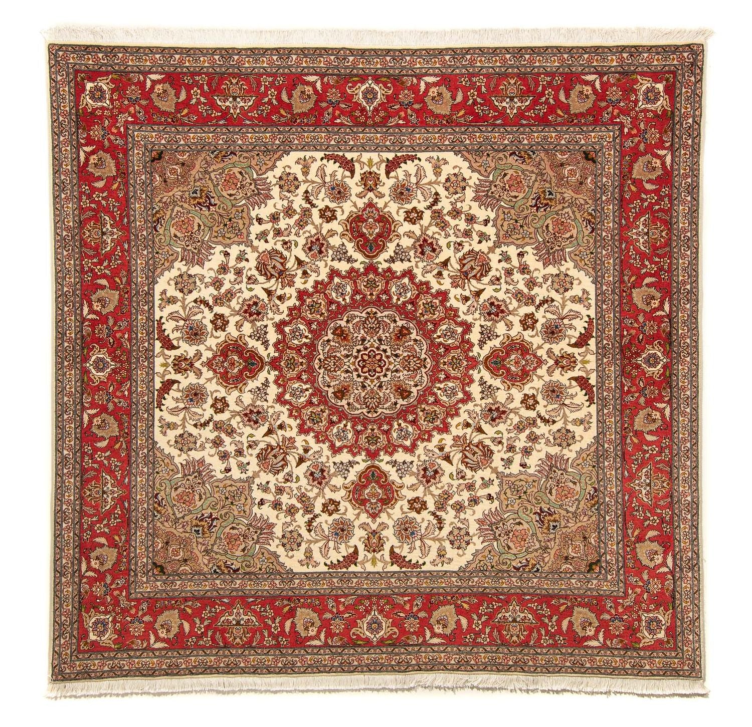 Perserteppich - Täbriz - Royal 203 x 200 cm Teppich Quadratisch