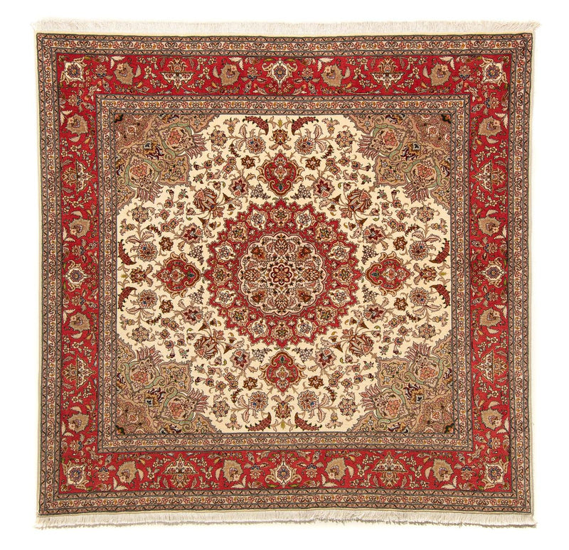 Perserteppich - Täbriz - Royal 203 x 200 cm Teppich Quadratisch