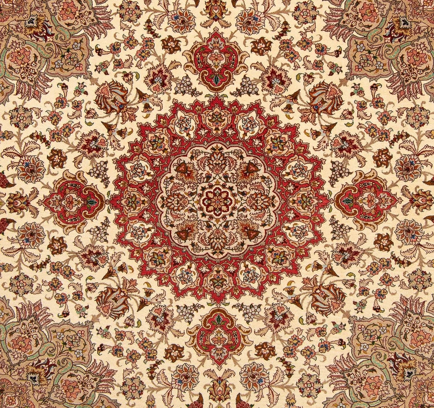Perserteppich - Täbriz - Royal 203 x 200 cm Teppich Quadratisch
