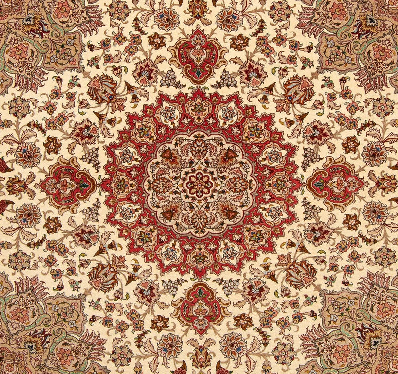 Perserteppich - Täbriz - Royal 203 x 200 cm Teppich Quadratisch