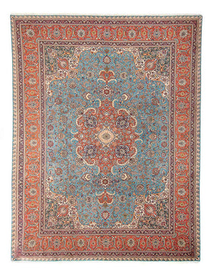 Perserteppich - Täbriz - Royal 395 x 304 cm - hellblau