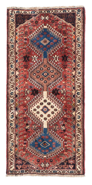 Perserteppich - Nomadic 153 x 70 cm - hellrot