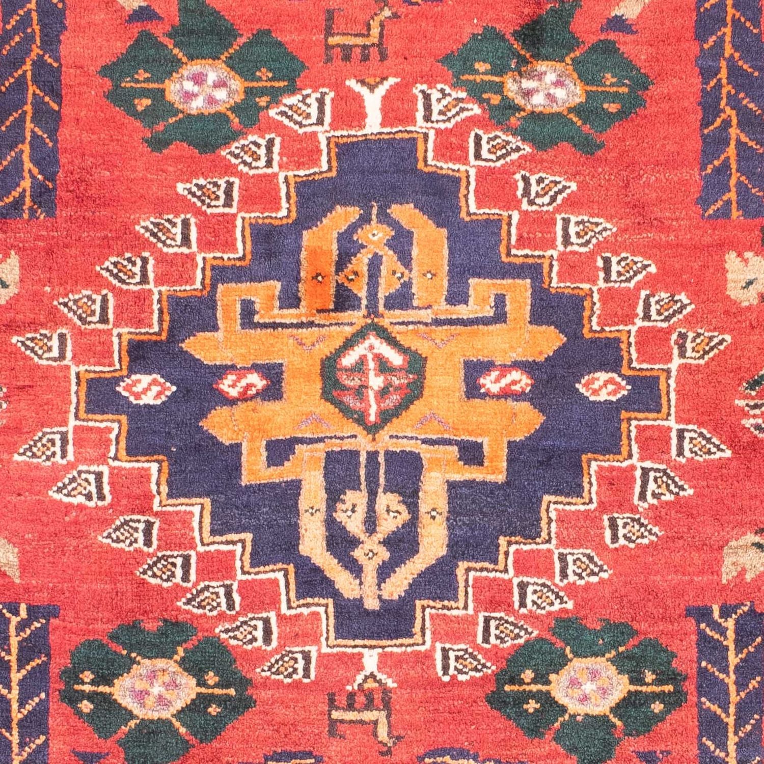 Perserteppich - Nomadic 160 x 110 cm - dunkelrot