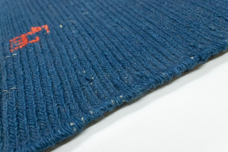 Gabbeh Teppich - Perser 86 x 63 cm - dunkelblau