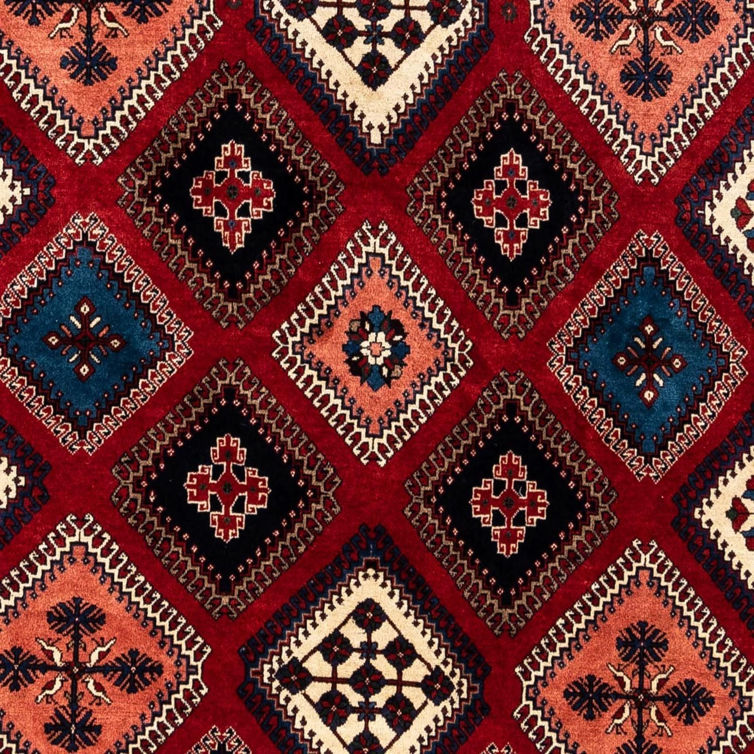 Perserteppich - Nomadic 290 x 252 cm - dunkelrot