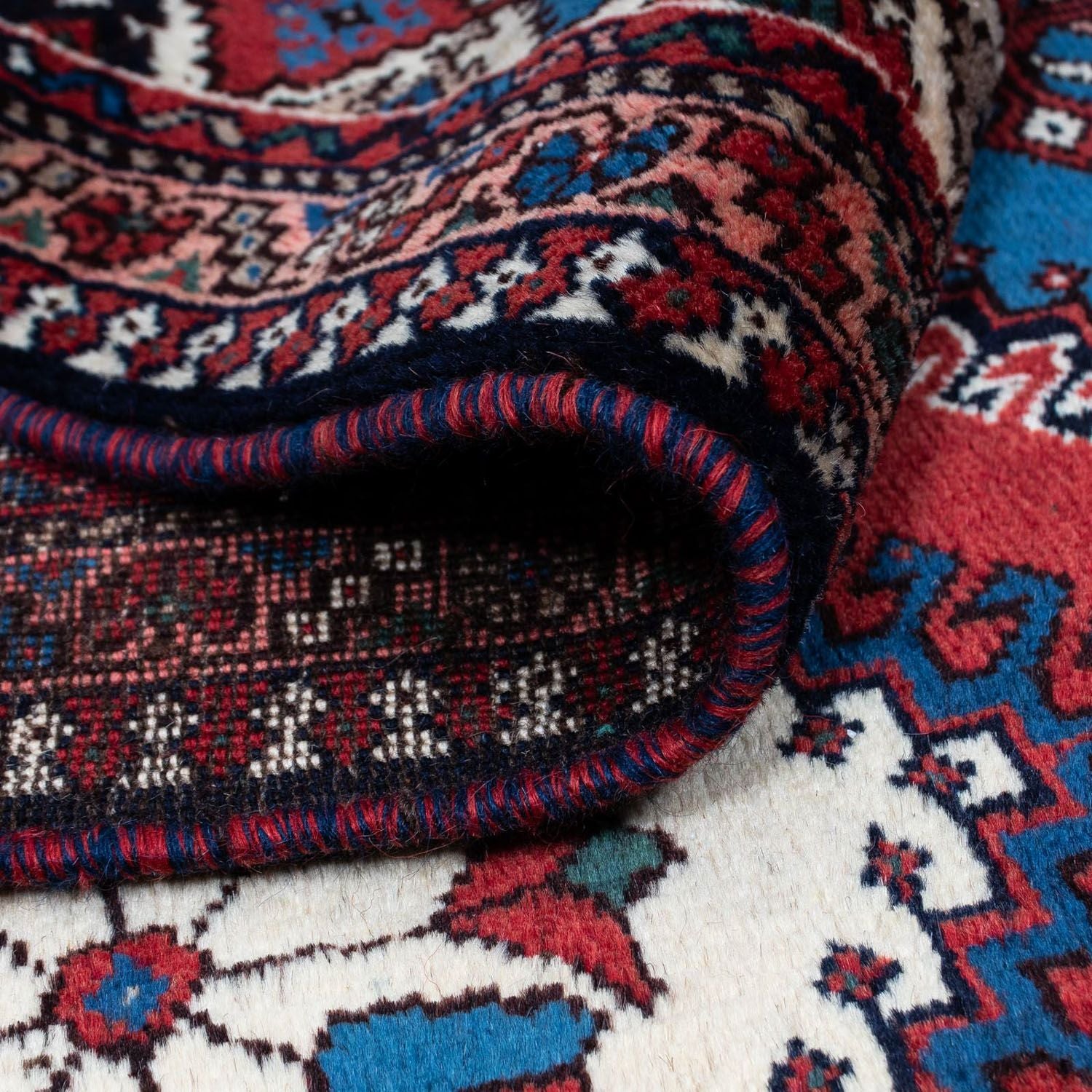Perserteppich - Nomadic 290 x 252 cm - dunkelrot