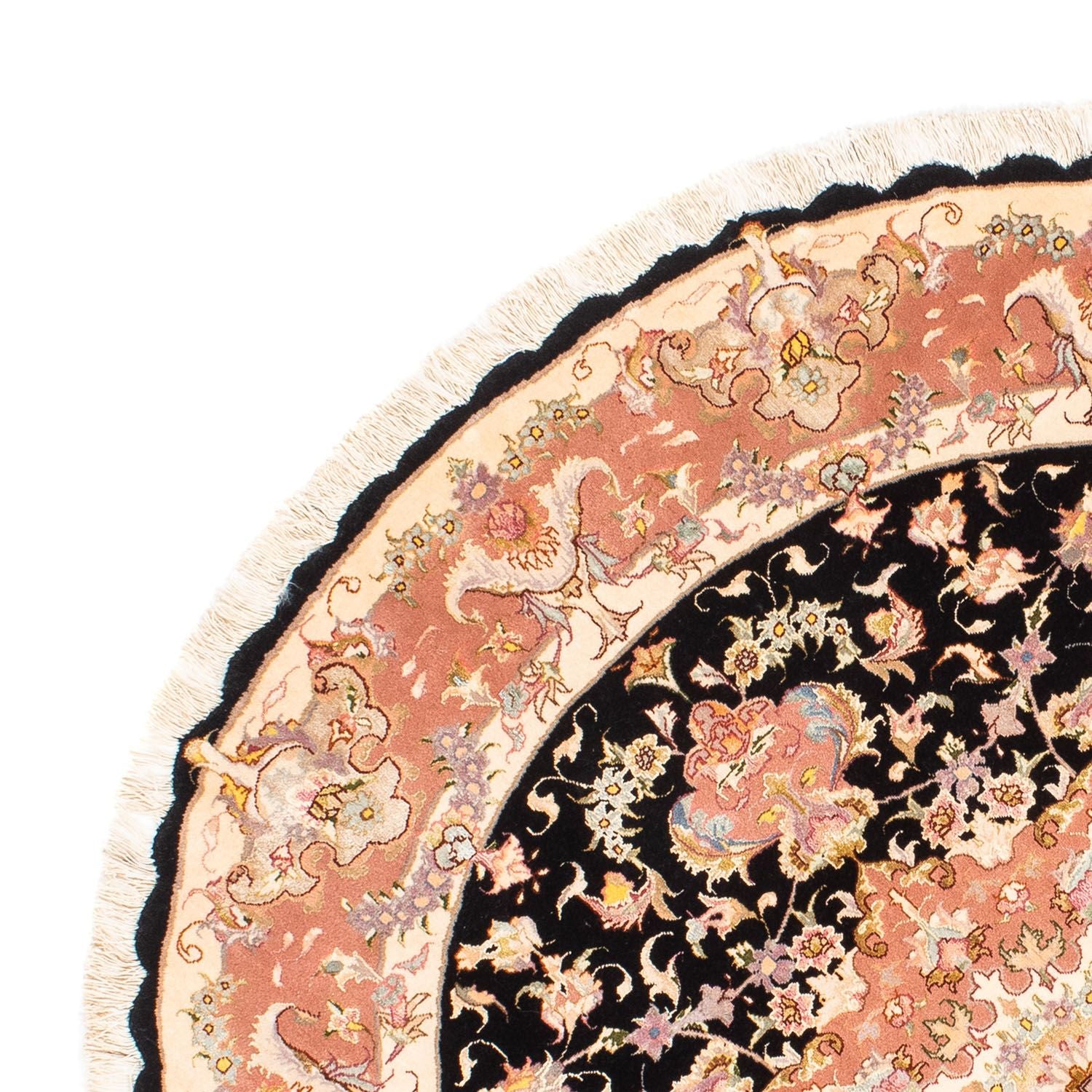 Perserteppich - Täbriz - Royal 153 x 153 cm Teppich Rund