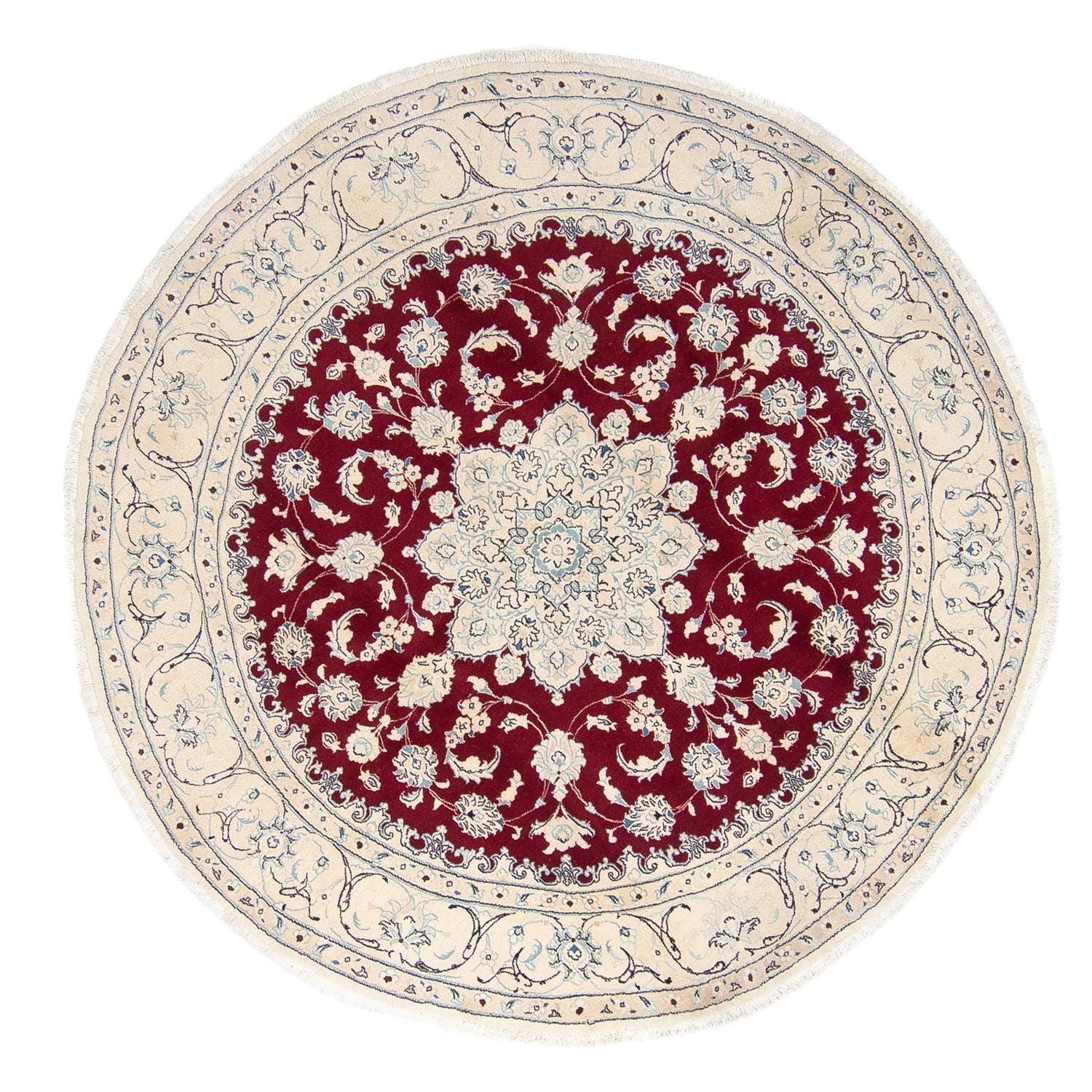 Perserteppich - Nain 245 x 245 cm - dunkelrot