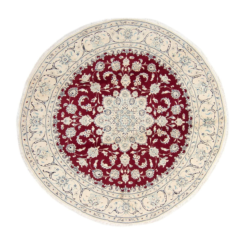 Perserteppich - Nain 245 x 245 cm - dunkelrot