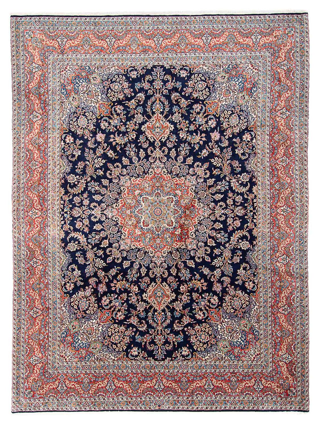 Perserteppich - Royal 403 x 300 cm - dunkelblau