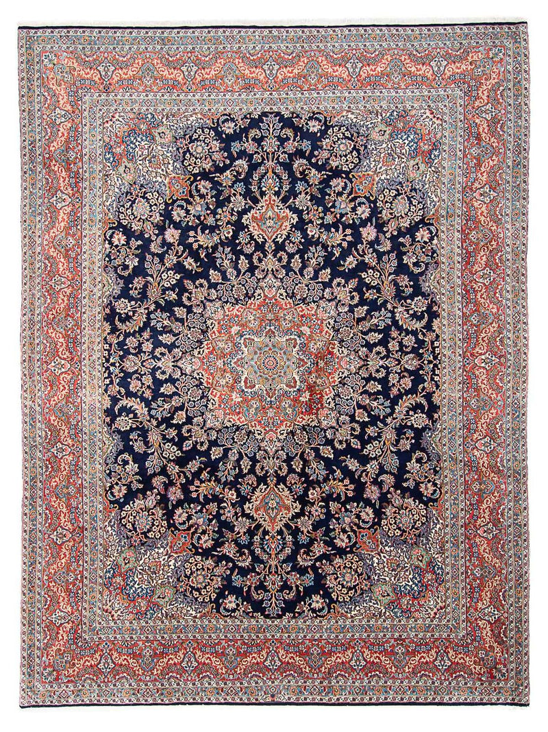 Perserteppich - Royal 403 x 300 cm - dunkelblau
