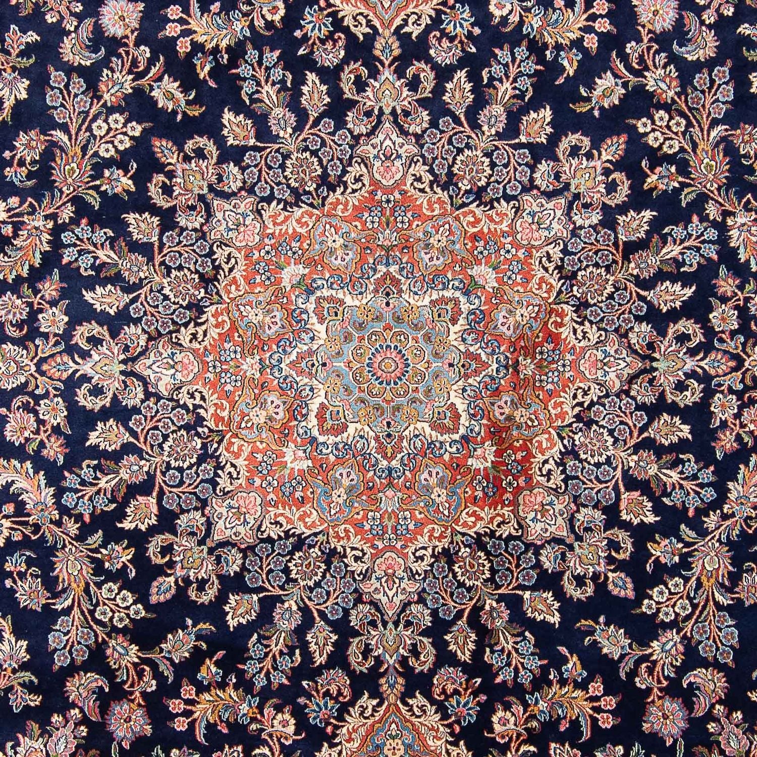 Perserteppich - Royal 403 x 300 cm - dunkelblau