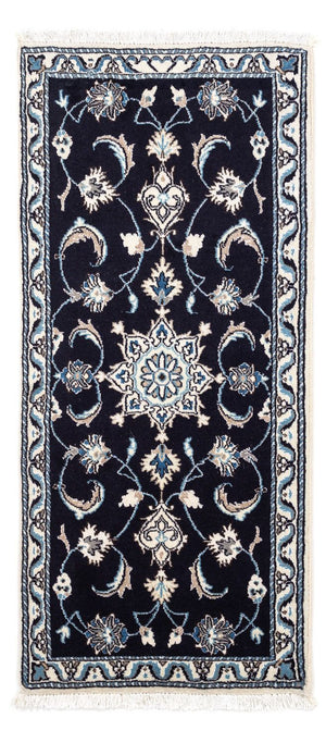 Perserteppich - Nain 142 x 62 cm - dunkelblau