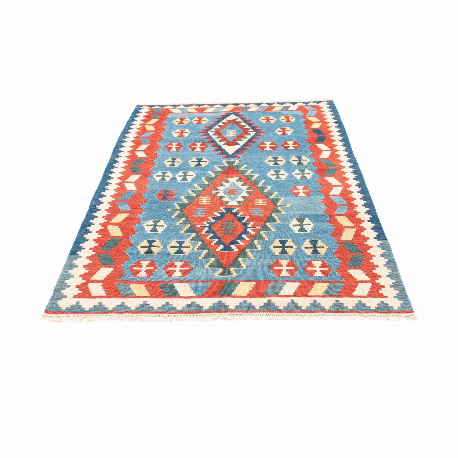 Kelim Teppich - Oriental 173 x 118 cm - blau