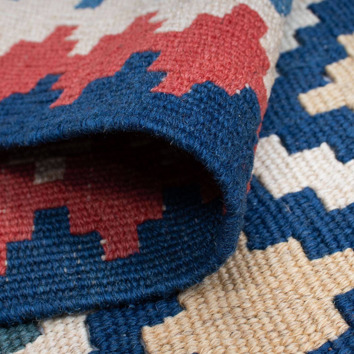 Kelim Teppich - Oriental 174 x 115 cm - blau