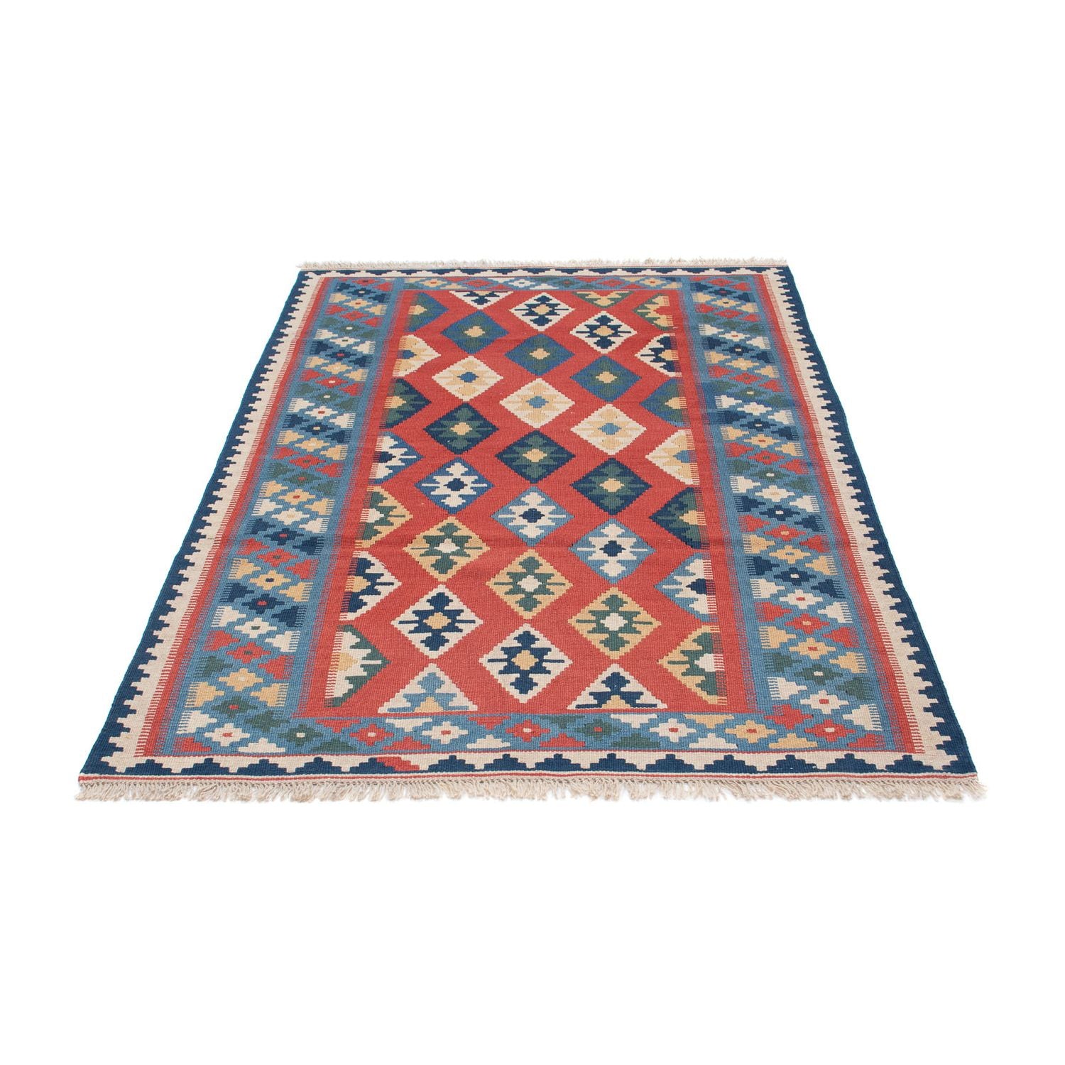 Kelim Teppich - Oriental 177 x 117 cm - blau
